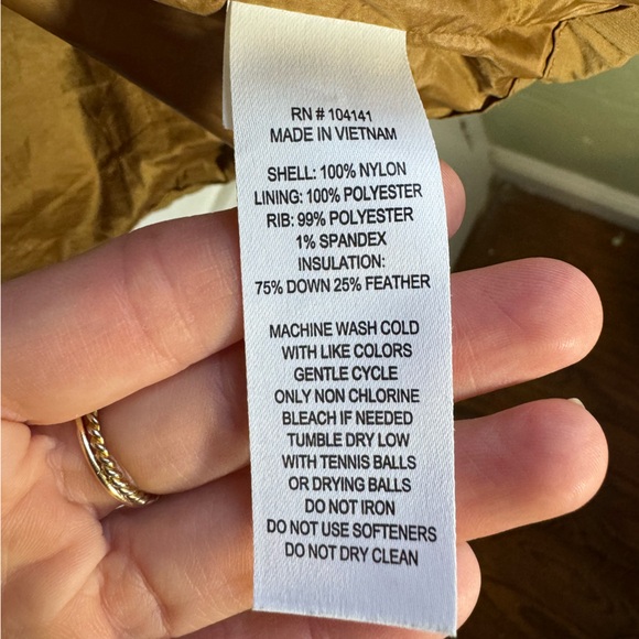 Alpine Womens Dream Puff Down Jacket - Camel/brown - XL - Picture 7 of 8